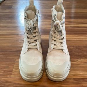 Woman’s combat boot